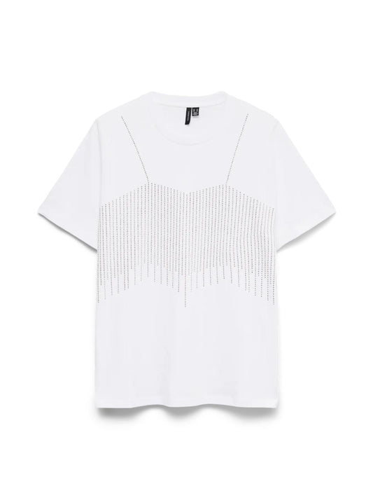 Vero Moda VMBENEDICTE T-Shirt Donna Bianco 10341525 White VERO MODA 