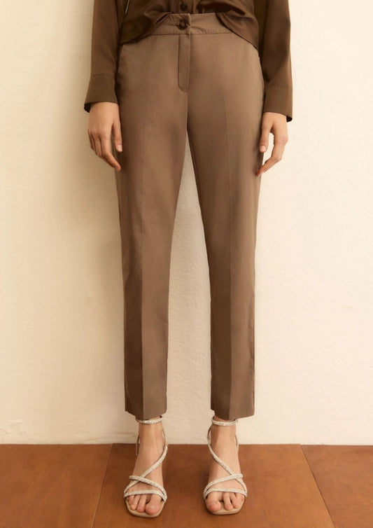 Emme Marella - Women's Svelto Taupe Trousers