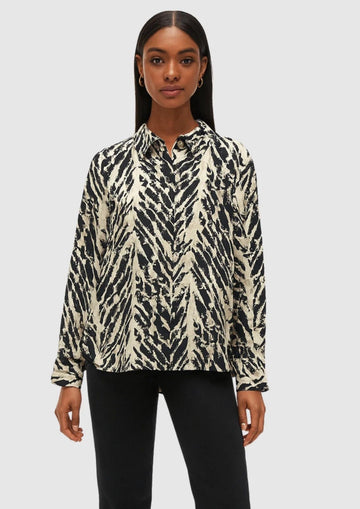 Vero Moda Women's Lucy Black Patterned Shirt
