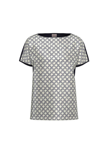 Emme Marella Camicia Donna Emmsansa Bianco Burro e Blu