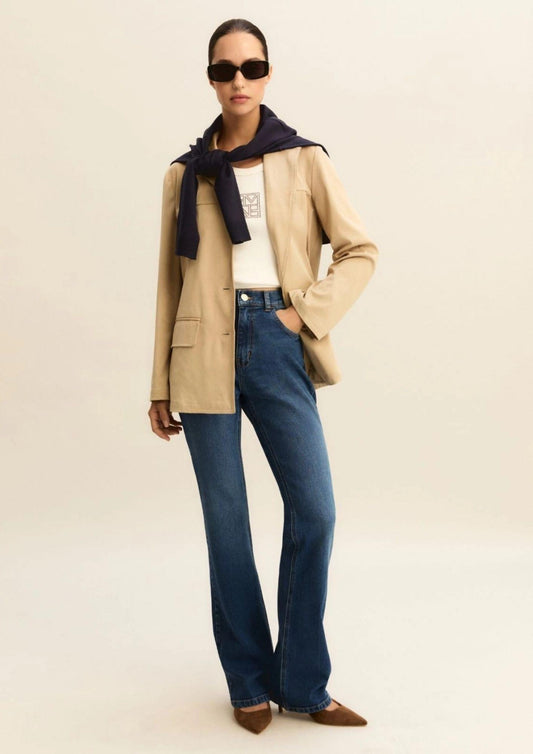 Emme Marella Women's Jacket Emmecerchio Beige