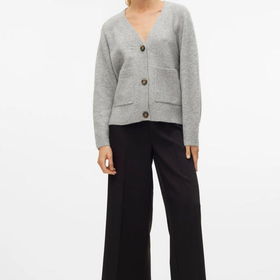 Vero Moda Cardigan Donna Boom Grigio 10320457 Light Grey Melange VERO MODA 