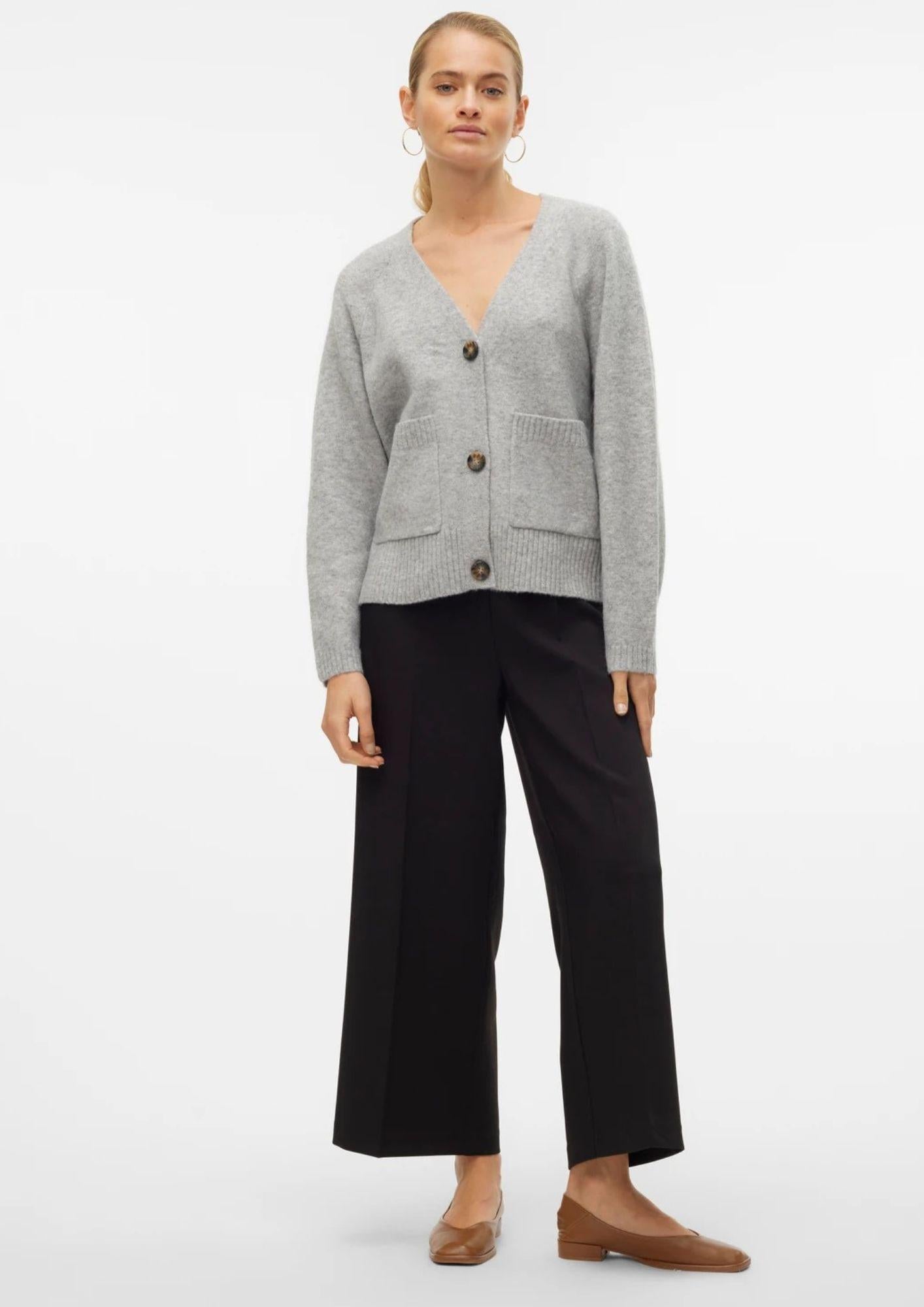 Vero Moda Cardigan Donna Boom Grigio 10320457 Light Grey Melange VERO MODA 
