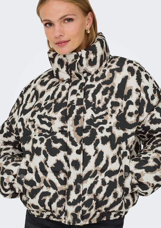 Jacqueline De Yong Giubbinbo Donna Moon Beige Animalier