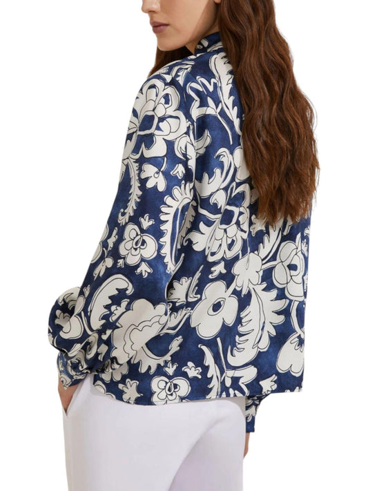 Emme Marella Camicia Donna Morena Blu Fiore 2515111261200 003 EMME MARELLA 