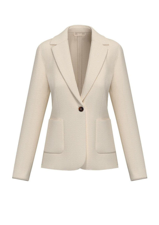 Emme Marella - Women's Jacket January White Wool