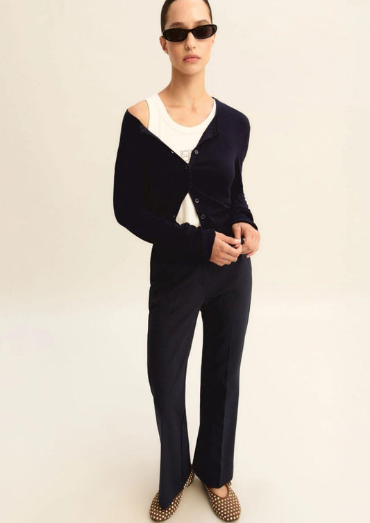 Emme Marella - Women's Flare Trousers Blue