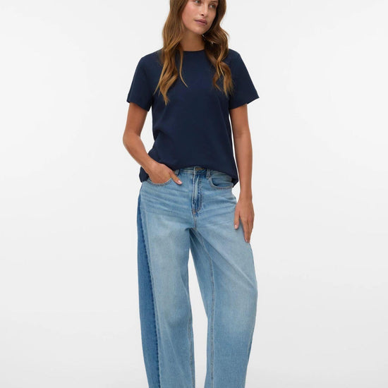 Vero Moda AWNAIMA T-Shirt Donna Dark Sapphire 10294544 Dark Sapphire VERO MODA 