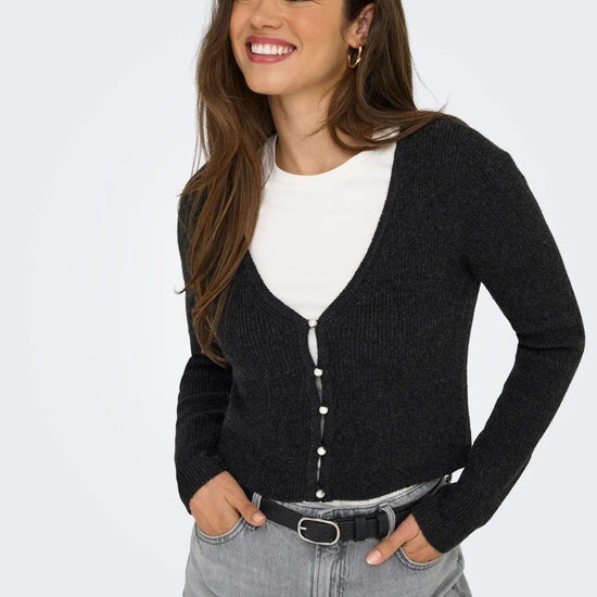 Pullover Donna Only Rica Grigio scuro 15349137 Dark Grey Melange ONLY 