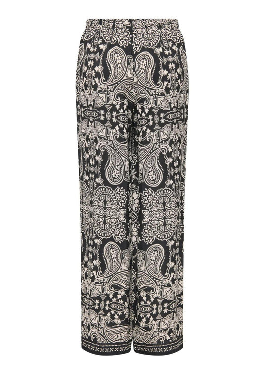 Only - Women's Emza Trousers Black Ethnic Print