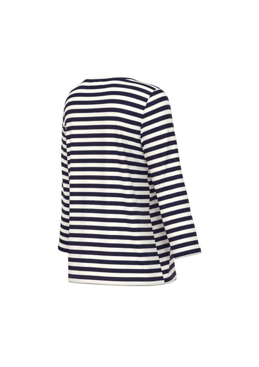 Emme Marella - Women's Casetta White and Blue Sweater