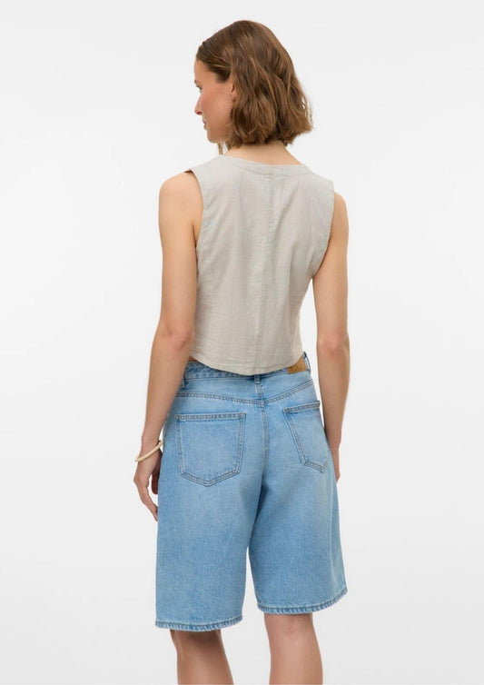 Vero Moda Women's Top Caia Silver Grey