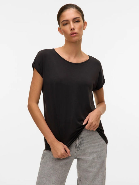 Vero Moda - Women's Ava Black T-Shirt