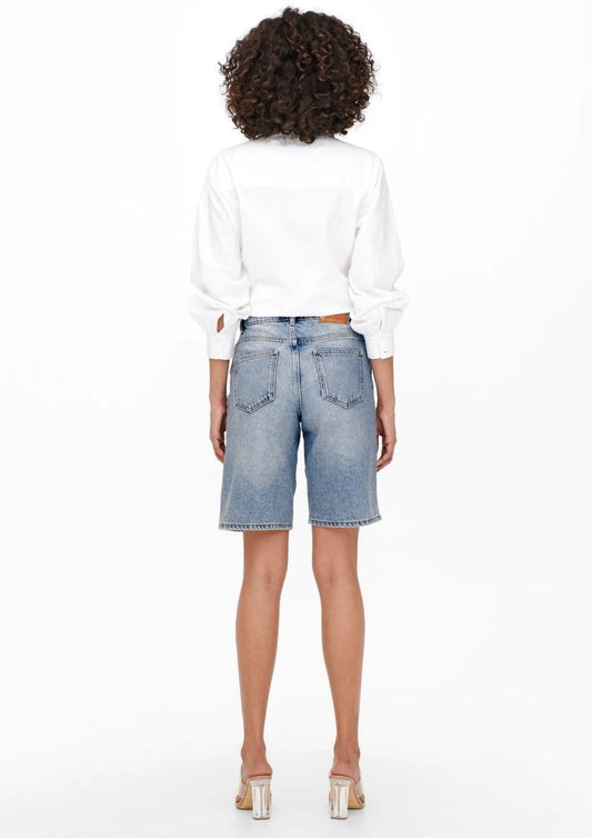 Only - Bermuda Donna Sonny Light Blu Denim