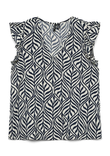 Vero Moda - Blusa Donna Josie Grigio ChiaroStampa Geometrica