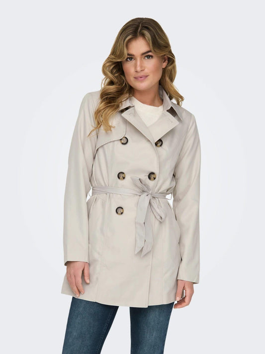 Only - Women's Trench Coat Moonbeam Valerie