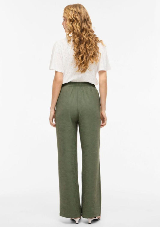 Vila - Women's Josa Trousers Blue Olive Green