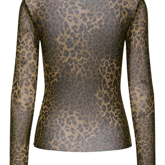 Jacqueline De Yong Top Donna Elsa Marrone Animalier 15356004 Chocolate Brown LEO JACQUELINE DE YONG 