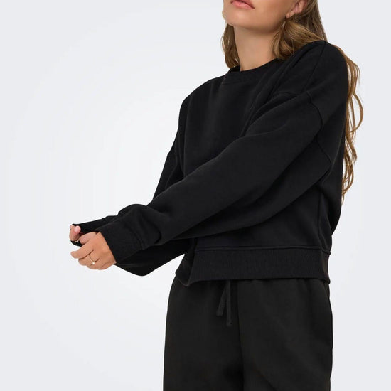 Felpa Donna Only Onlbest Nero 15338727 Black ONLY 