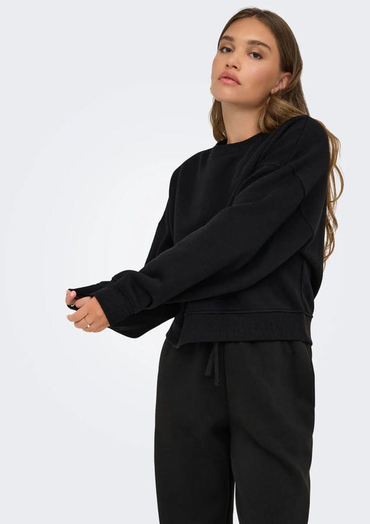 Felpa Donna Only Onlbest Nero 15338727 Black ONLY 