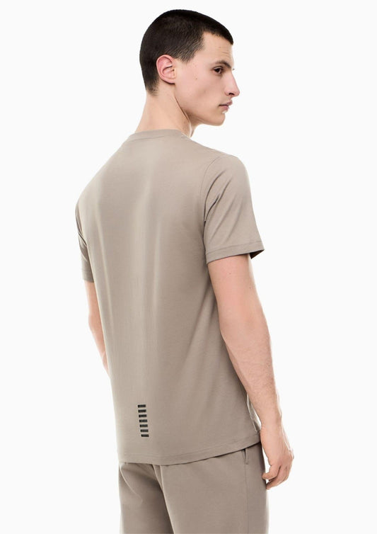 EA7 Emporio Armani - Men's Beige T-Shirt