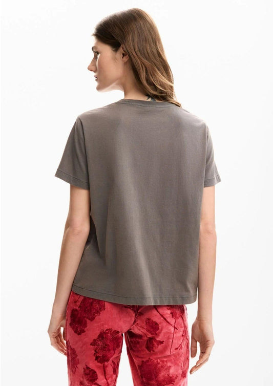 Desigual - Women's Grey Tiger Cor T-shirt