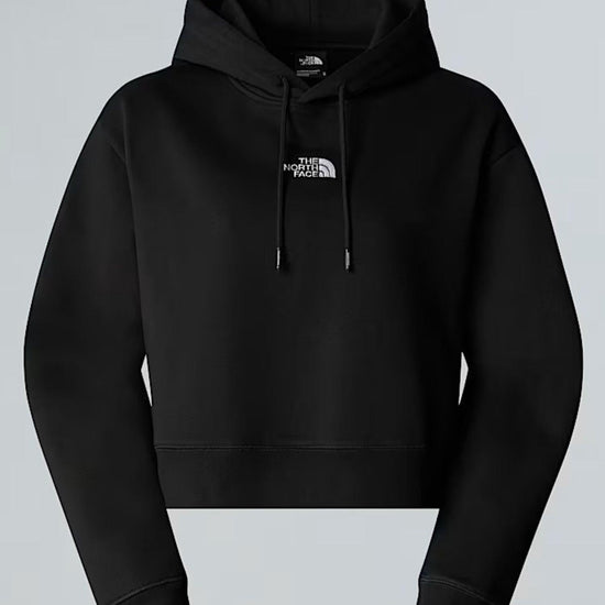 The North Face Felpa con cappuccio corta in vita Essential Donna TNF Black NF0A89EX JK3 THE NORTH FACE 