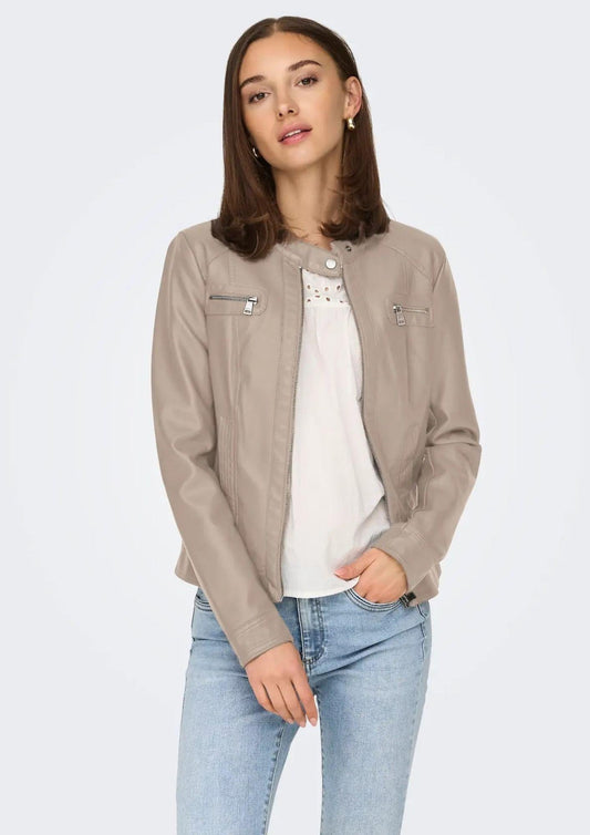 Only - Giubbino Donna Bandit Beige