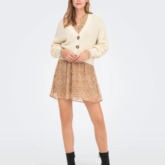 Jacqueline De Yong JDYJUSTY Cardigan Donna Bianco Eggnog 15200418 Eggnog JACQUELINE DE YONG 