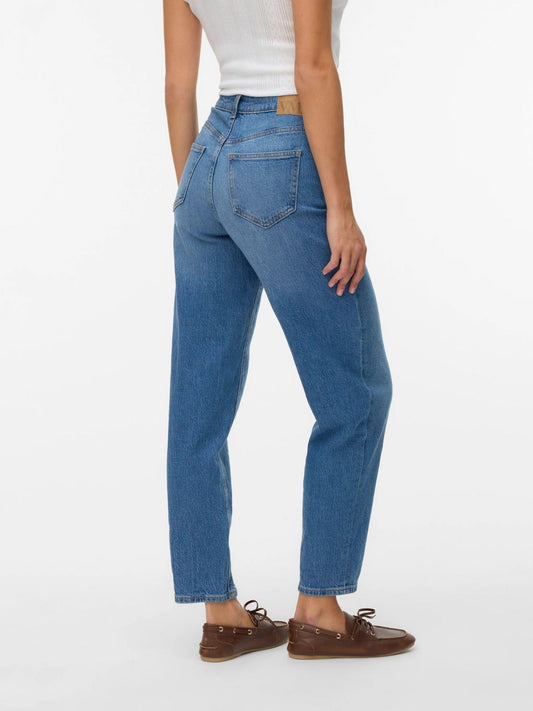 Vero Moda Women's Mom Fit High Waist Jeans Medium Blue VMTessa