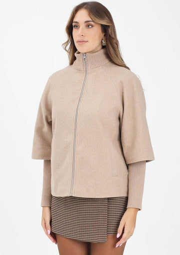 Jacqueline De Yong Giacca Invernale Donna Memory Beige