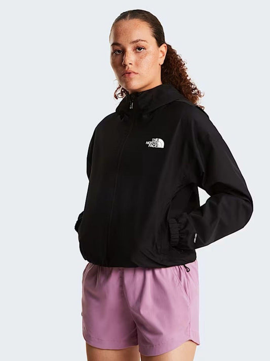 The North Face - Giacca Donna Nero Corta in Vita Quest DryVent