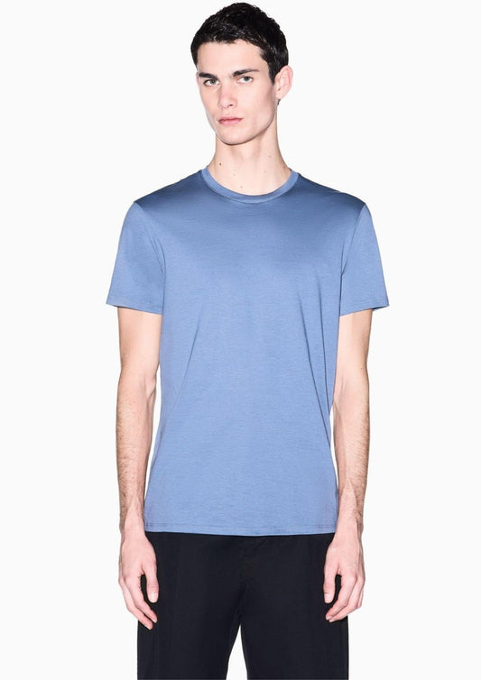 Armani Exchange - Maglia Uomo Blu Cina