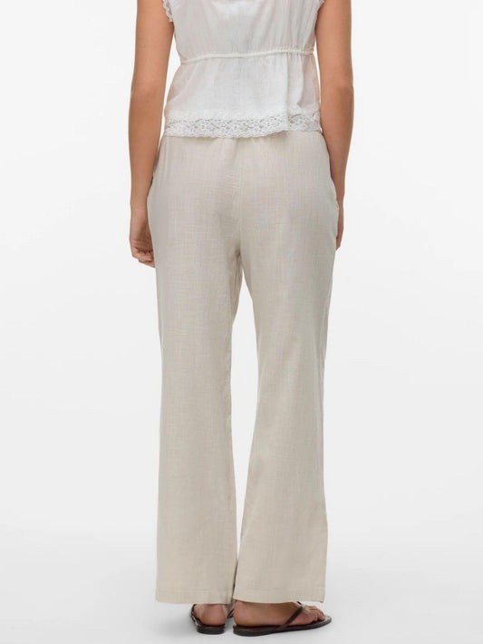 Vero Moda Women's Caia Silver Grey Trousers