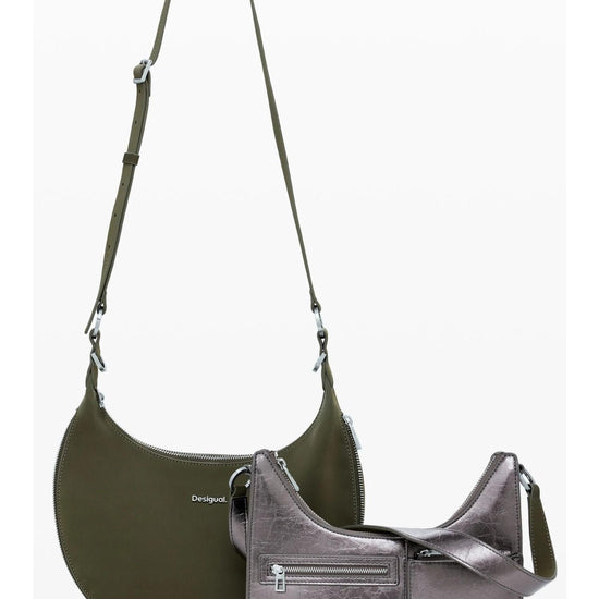 Desigual Borsa media bicolore rimovibile Donna Verde 25WAXPAH 4091 DESIGUAL 