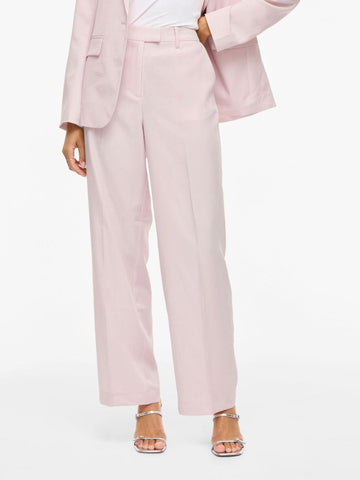 Vila - Pantaloni sartoriali a vita alta Donna Cherry Blossom kemba