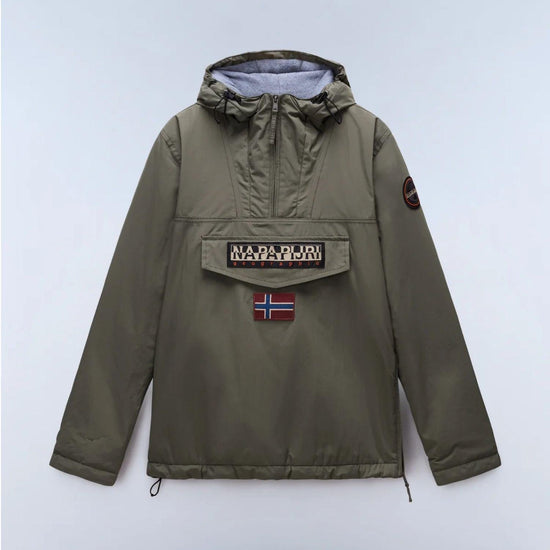 Napapijri Giacca Anorak Rainforest Winter Uomo Verde Tea Leaf NP0A4GMC G0A NAPAPIJRI 