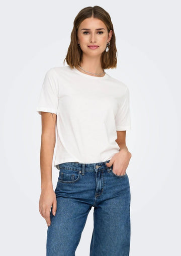 Jacqueline De Yong - T-Shirt Donna Rex Bianca