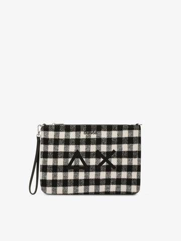 Sun68 - Pochette Tartan Nera Scacchi