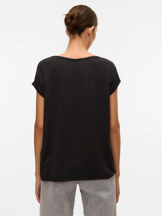 Vero Moda - Women's Ava Black T-Shirt