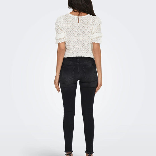 Only ONLBLUSH Vita media Skinny Fit Jeans Donna Black Denim 15157997 Black Denim ONLY 