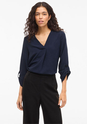 Vila - Camicia Donna Vijosa Blu Navy