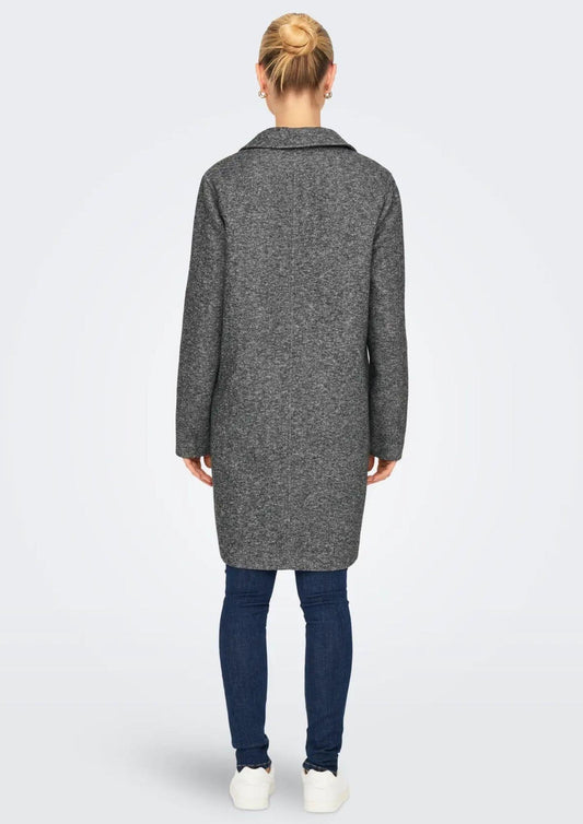 Cappotto Donna Onlsedona Grigio Scuro