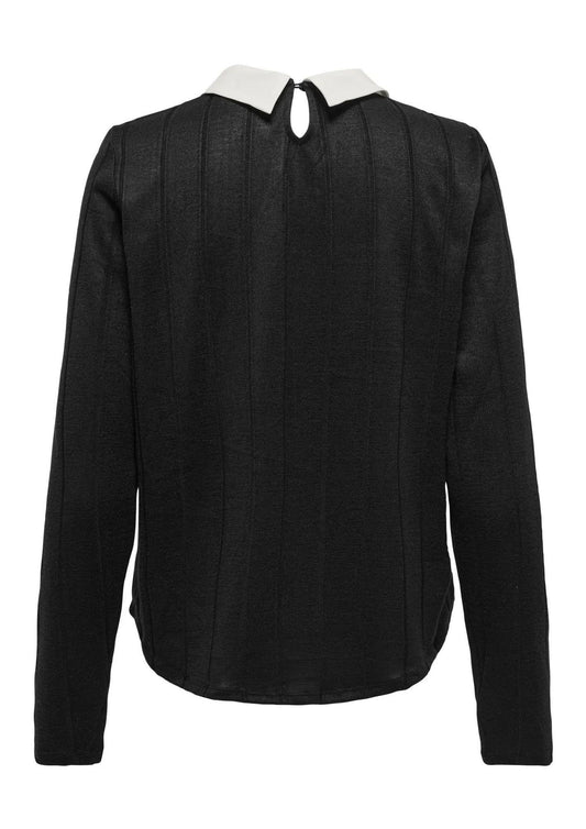 Jacqueline De Yong Top Donna Tonsy Nera