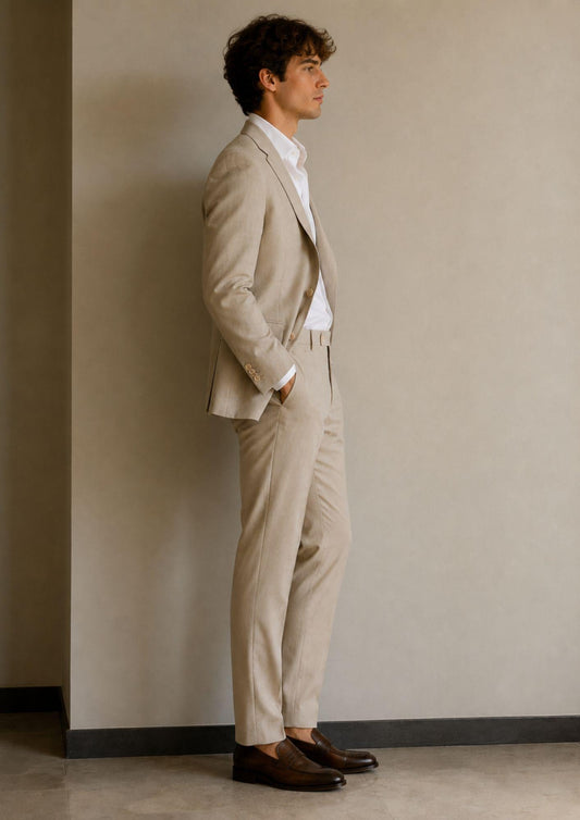 Sergio Cipriani - Abito Uomo Grisaglia Beige