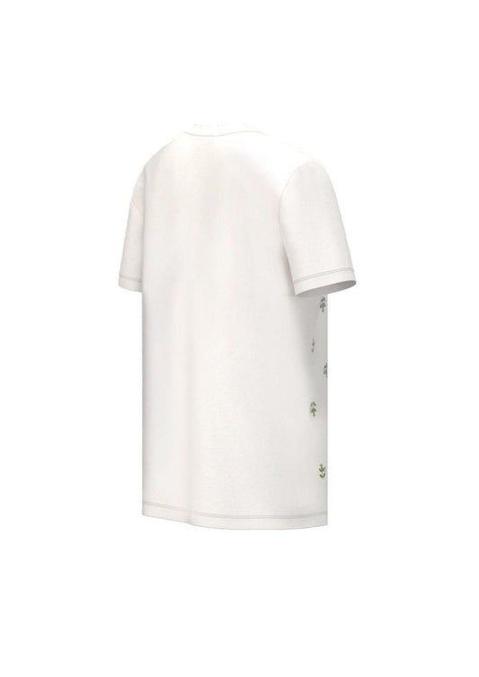 Emme Marella - Women's White T-Shirt with Floral Print