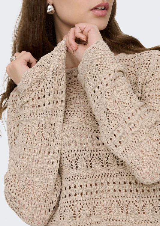 Only Women's Pullover Elke Beige