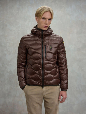 Blauer Piumino ad onde Wave Uomo Castagna