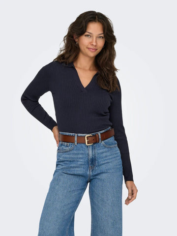 Only Maglia Polo Donna Night Sky Onlkaya