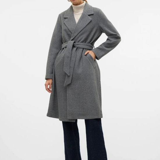 Vero Moda Cappotto Donna Fortuneaya Grigio Medio 10278330 Medium Grey Melange VERO MODA 